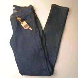 Pitaya Womens Skinny Jeans Indigo Blue Size 25 Low Rise Contrast Stitch USA